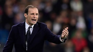 El entrenador italiano de la Juventus, Massimiliano Allegri, durante un partido.