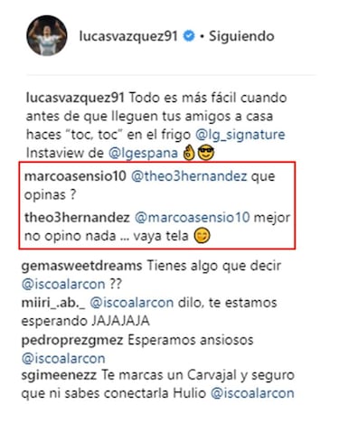 Lucas Vázquez promociona una nevera y también genera bromas en el vestuario