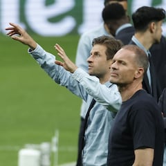 El contenido del videomarcador cuando el Bayern saltó al Bernabéu para dejarles claro dónde estaban