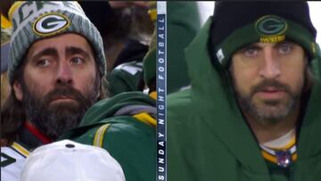 El clon de Rodgers es captado por la cámara en pleno partido