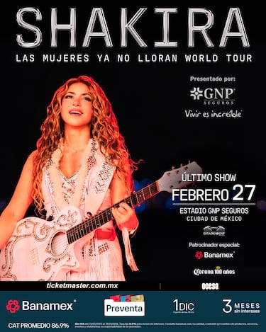 Shakira anuncia último concierto en el Estadio GNP Seguros; aquí todo lo que debes saber
