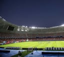 Chile entrenó en el espectacular estadio del duelo ante Argentina