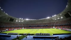 Chile entrenó en el espectacular estadio del duelo ante Argentina