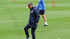 Natxo Gonz&aacute;lez, durante el entrenamiento de este s&aacute;bado.