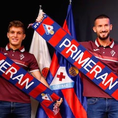 Sielva y Corpas llegan al Eibar "con ganas de luchar por el objetivo de ascender"