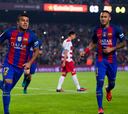 La gran contorsión de Rafinha que le dio el triunfo al Barça