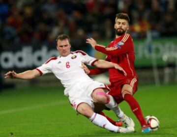 Gerard Piqué y Sergei Kornilenko.