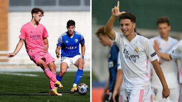 Pablo Ram&oacute;n e Iv&aacute;n Morante, jugadores del Castilla inscritos por el Real Madrid para la Champions.