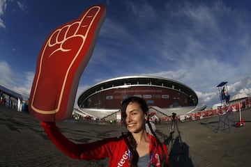 Belleza y color: las imágenes de los hinchas en Kazán