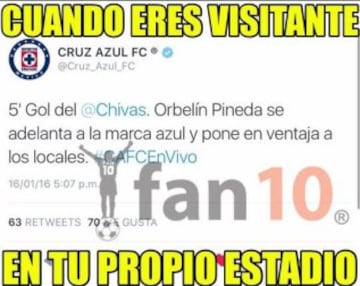 Tras el 1-1 en la cancha del estadio Azul, las imágenes más divertidas por parte de los aficionados no se hicieron esperar. ¡A reír un rato!