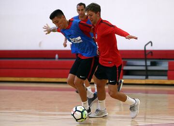 Los colchoneros entrenaron en la Universidad Iberoamericana previo al duelo que sostendrán ante los Diablos en el Estadio Nemesio Diez este martes.