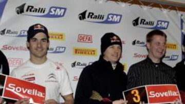 <b>LOS PROTAGONISTAS. </b>Sordo (de blanco) y Raikkonen (en el centro).