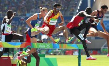 Abdelaziz Merzougui y los demás representantes en la prueba de 3.000m obtáculos (Fernando Carro y Sebastián Martos) fueron eliminados en sus series.