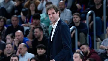 Roger Grimau, durante el partido ante el Armani.