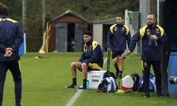 Retu presenció el entrenamiento de sus compañeros