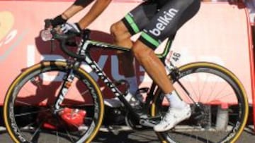 Luis León Sánchez con el Belkin.