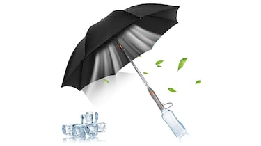 El paraguas con ventilador y nebulizador de agua que usarás todo el año