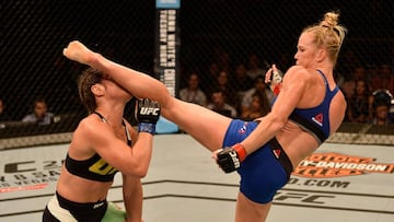 This weekend’s UFC Fight Night features two women bound to challenge the winner of the Julianna Pena-Amanda Nunes rematch: Holly Holm and Ketlen Vieira.