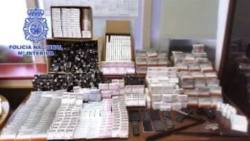 Imagen facilitada por la Policía Nacional tars las detenciones.