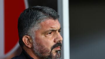 Gattuso durante el partido contra Israel de clasificación al Mundial de 2026.