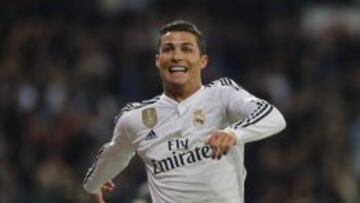 Cristiano celebra su gol.