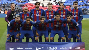 03/12/16
Partido Primera Division
F.C. Barcelona Real Madrid C.F.
Formacion ONCE INICIAL