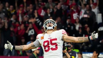 The San Francisco 49ers blew out the Arizona Cardinals in an NFC West showdown from Mexico. Jimmy Garoppolo threw four touchdowns in the 38-10 victory.