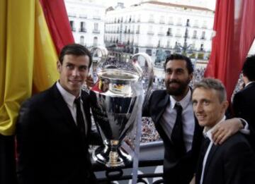 Gareth Bale, Alvaro Arbeloa y Luka Modric