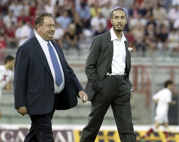 El ex presidente del AC Perugia protagonizó varias situaciones polémicas durante su mandato, tales como cargar duramente contra los árbitros, incluso contra sus jugadores. Fichó a Saadi al Gheddafi, hijo del ex dictador libio. 
