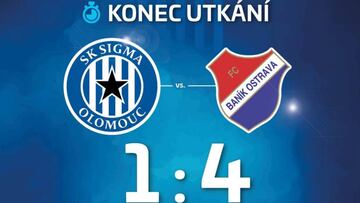 El Sigma Olomuc cae goleado a tres d¨ªas de recibir al Sevilla
