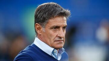 Míchel, en el partido contra el Elche.