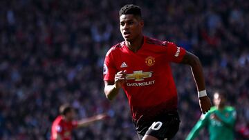 Marcus Rashford, delantero del Manchester United.