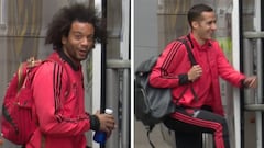 Marcelo alucinando y Lucas muerto de risa: el fan que animó la rara 'noche de Champions'