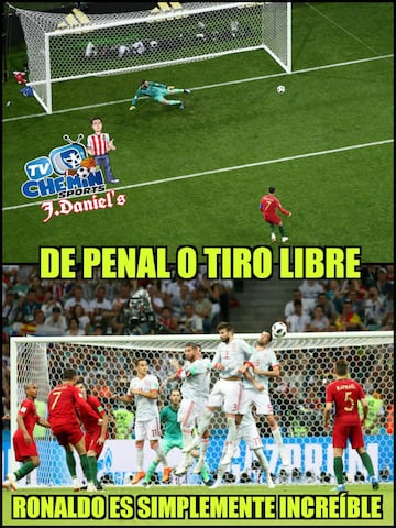 Los memes aplauden a CR7 y se burlan de De Gea