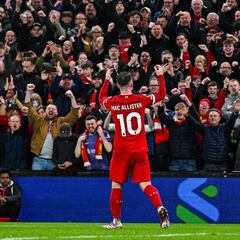 Mac Allister, en racha con el Liverpool