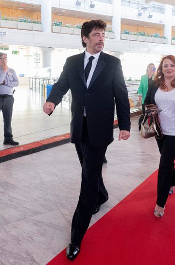 El actor Benicio del Toro durante la celebración de la gala de la 10ª edición de los Premios Platino del cine Iberoamericano.