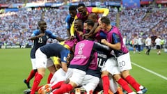Todos los goles de la victoria de Francia ante Argentina