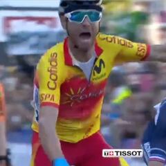 Emocionante es poco: el súper sprint y la alegría desbocada de Valverde en meta