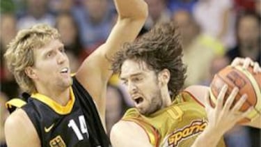 Dirk Nowitzki y Pau Gasol se enfrentan con sus respectivas selecciones de Alemania y España.