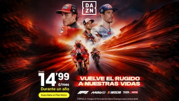 El motor vuelve a rugir en DAZN: su Plan Motor más potente por solo 14,99 € al mes.