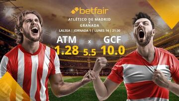 Atlético de Madrid vs. Granada CF: horario, TV, estadísticas, clasificación y pronósticos
