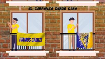 Balcones cadistas, la propuesta del Cádiz para apoyar al equipo