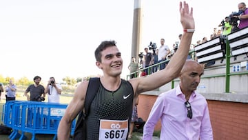 Bruno Hortelano, tras la competición en Getafe.