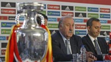 El seleccionador Vicente del Bosque.