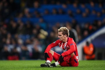 Griezmann at Stamford Bridge this week.