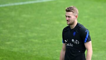 ZEIST - Matthijs de Ligt of Holland during a training session of the Dutch national team at the KNVB Campus on June 12, 2022 in Zeist, Netherlands. The Dutch national team is preparing for the UEFA Nations League match against Wales. ANP GERRIT VAN COLOGNE (Photo by ANP via Getty Images)