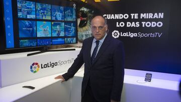 Tebas, en la presentación de LaLiga SportsTV.