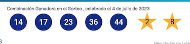 Euromillones: comprobar los resultados del sorteo de hoy, martes 4 de julio