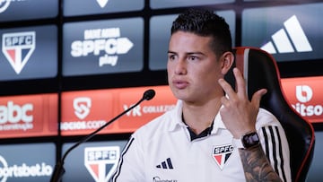 James Rodríguez, jugador del Sao Paulo