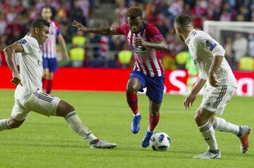 Lemar contra el Real Madrid.